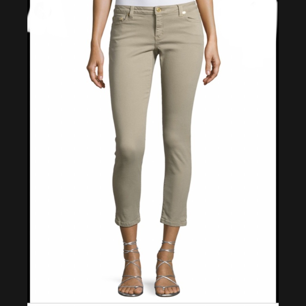 Michal Kors Izzy Skinny Jeans Army Green |Size 10|
